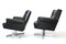 Black Leather Armchairs by H. W. Klein, Set of 2 2