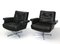 Black Leather Armchairs by H. W. Klein, Set of 2 4