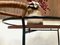 German Minimalist Teak and Steel Wire Serving Trolley from Ilse, 1960s 17