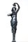 Antike silberne weibliche Metallfigur von Albert Mayer für WMF 8
