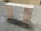 Mid-Century Modern Italian Console or End Table in Pink Portuguese Marble. 1970s, Imagen 4