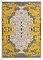 Yellow Flower Garden Rug by Caterina Quartana for Mariantonia Urru, Imagen 1