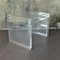 Vintage Acrylic Glass Side Tables, 1970s, Set of 3 5