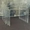 Mesas auxiliares vintage de vidrio acrílico, años 70. Juego de 3, Imagen 9