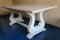 Cerused Oak Dining Table with Lyre Base 1
