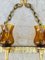 Mid-20th-Century Iron and Colored Glass Wall Lights, 1960s, Set of 3, Image 7