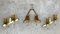 Mid-20th-Century Iron and Colored Glass Wall Lights, 1960s, Set of 3, Image 2