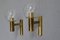 Minimalist Brass Wall Lights with Spheres in Glass from OTT International, 1960s, Set of 3, Image 10