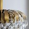 Large Brass and Crystal Chandelier from Palwa, Germany, 1960s 7