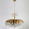 Large Brass and Crystal Chandelier from Palwa, Germany, 1960s 2