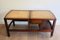 French Wood & Leather Folding Staircase Transformable into a Coffee Table, 1950s 4