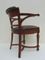 French Art Nouveau Carved Oak Armchair 10