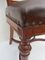 French Art Nouveau Carved Oak Armchair 4