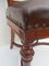 French Art Nouveau Carved Oak Armchair, Immagine 4
