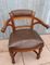 French Art Nouveau Carved Oak Armchair, Image 14