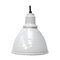 Vintage White Enamel Industrial Factory Pendant Light 1