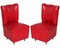 Art Deco Italian Leatherette Lounge Chairs by Osvaldo Borsani, 1930s, Set of 2 1