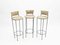 Metal & Rope Stools by Adrien Audoux & Frida Minet, 1950s, Set of 3, Image 4
