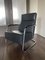 Vintage Leather and Tubular Steel Lounge Chair, 1980s 1