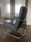 Vintage Leather and Tubular Steel Lounge Chair, 1980s 2