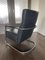 Vintage Leather and Tubular Steel Lounge Chair, 1980s 6
