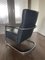 Vintage Leather and Tubular Steel Lounge Chair, 1980s, Image 6