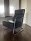 Vintage Leather and Tubular Steel Lounge Chair, 1980s 7