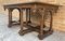 Antiker Spanischer Geschnitzter Kirchentisch oder Altar mit Holzstretchen 5
