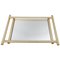 Italian Gilded Tray with Mirror, 1970s, Image 1