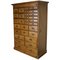 Vintage Dutch Pine Apothecary Cabinet 1