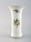 Herend Vases in Hand-Painted Porcelain with Flowers and Gold Decoration, Set of 3, Image 4
