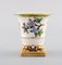 Herend Vases in Hand-Painted Porcelain with Flowers and Gold Decoration, Set of 3, Image 7