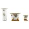 Herend Vases in Hand-Painted Porcelain with Flowers and Gold Decoration, Set of 3, Image 1