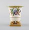 Herend Vasen aus handbemaltem Porzellan mit Blumen und goldener Verzierung, 3er Set 6