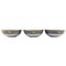 Royal Copenhagen Grey Magnolia Bowls in Porcelain, Set of 3, Image 1