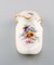 Chanclas Meissen antiguas de porcelana pintada a mano con motivos florales, Imagen 3