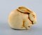 Kaninchen aus glasierter Keramik von Lisa Larson für Gustavsberg 3