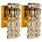 Gilt Brass, Metal & Crystal Glass Sconces Wall Lights from Kinkeldey, 1960s, Set of 2, Image 1