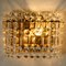 Gilt Brass, Metal & Crystal Glass Sconces Wall Lights from Kinkeldey, 1960s, Set of 2 2