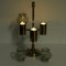 Norwegian Brass 3-Arm Candleholder with Green Glass Shades from Odel Messing, 1960s 5