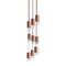 Lamp One 9-light Chandelier in Walnut by Formaminima, Image 2