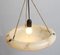 Art Deco Glass Ceiling Lamp, 1920s 2