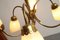 Lámpara de araña de latón, años 50, Imagen 5