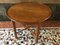 Mid-Century Walnut Round Coffee Table with Cherry Flared Edge Top 2