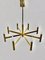 Mid-Century Modern Italian Golden Ceiling Lamp by Gaetano Sciolari, 1960s 1