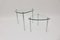 Tables d'Appoint Vintage Tri-Legged en Chrome et en Verre, Italie, 1960s, Set de 2 5