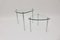 Vintage Italian Tri-Legged Chrome and Glass Side Tables, 1960s, Set of 2 5