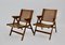 Mid-Century Slovenian Folding Armchairs by Niko Kralj, 1952, Set of 2, Image 3