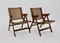 Mid-Century Slovenian Folding Armchairs by Niko Kralj, 1952, Set of 2, Image 1