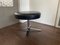Vintage Modernist Chrome and Leather Stool Ottoman, 1970s 3